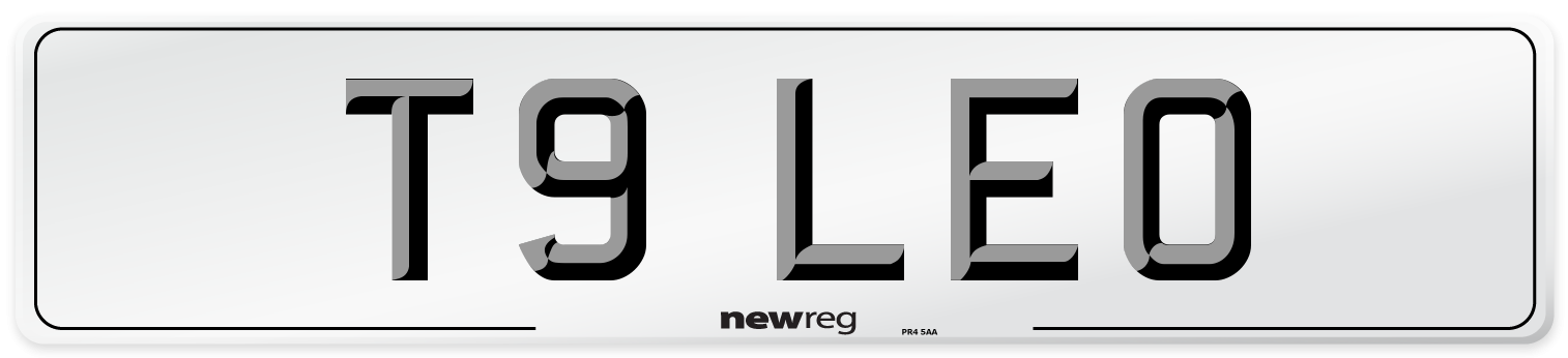 T9 LEO Number Plate from New Reg